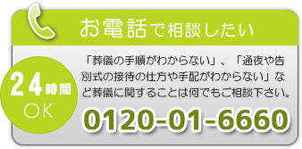お電話で相談したい。0120-01-6660